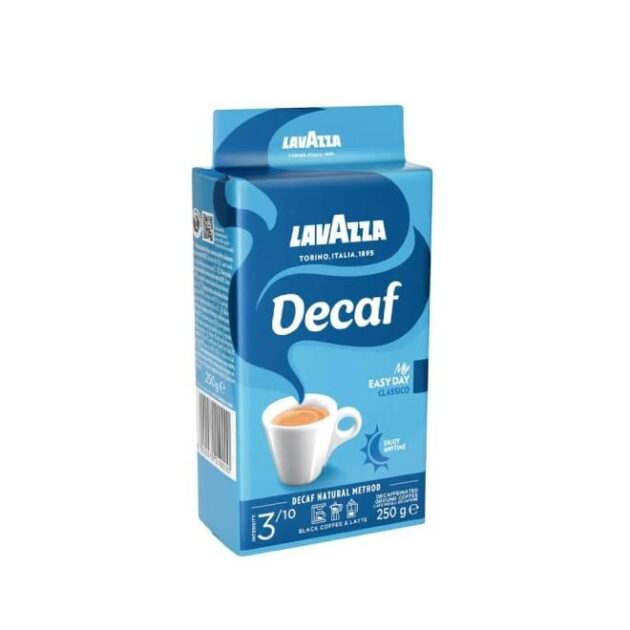عبوة قهوة مطحونة متوسطة التحميص منزوعة الكافيين 250 غرام | Lavazza