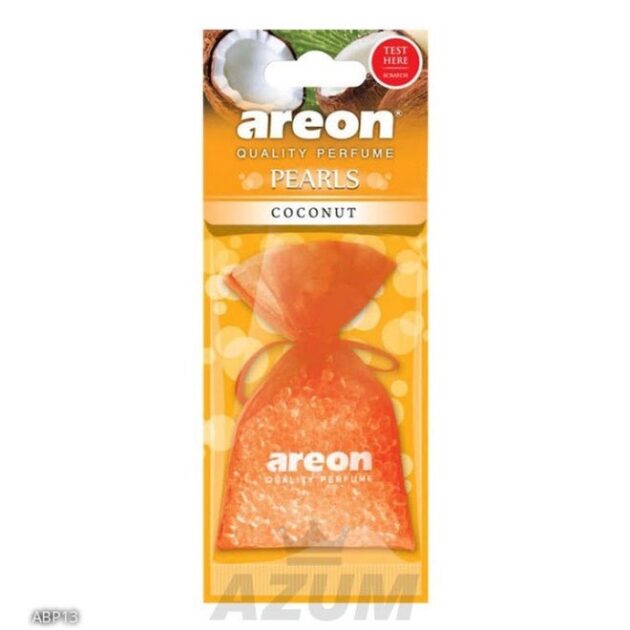 معطر جو للسيارة من أريون بيرلز - برائحة جوز الهند - حبيبات عطرية تدوم طويلاً - قطعة واحدة | Areon
