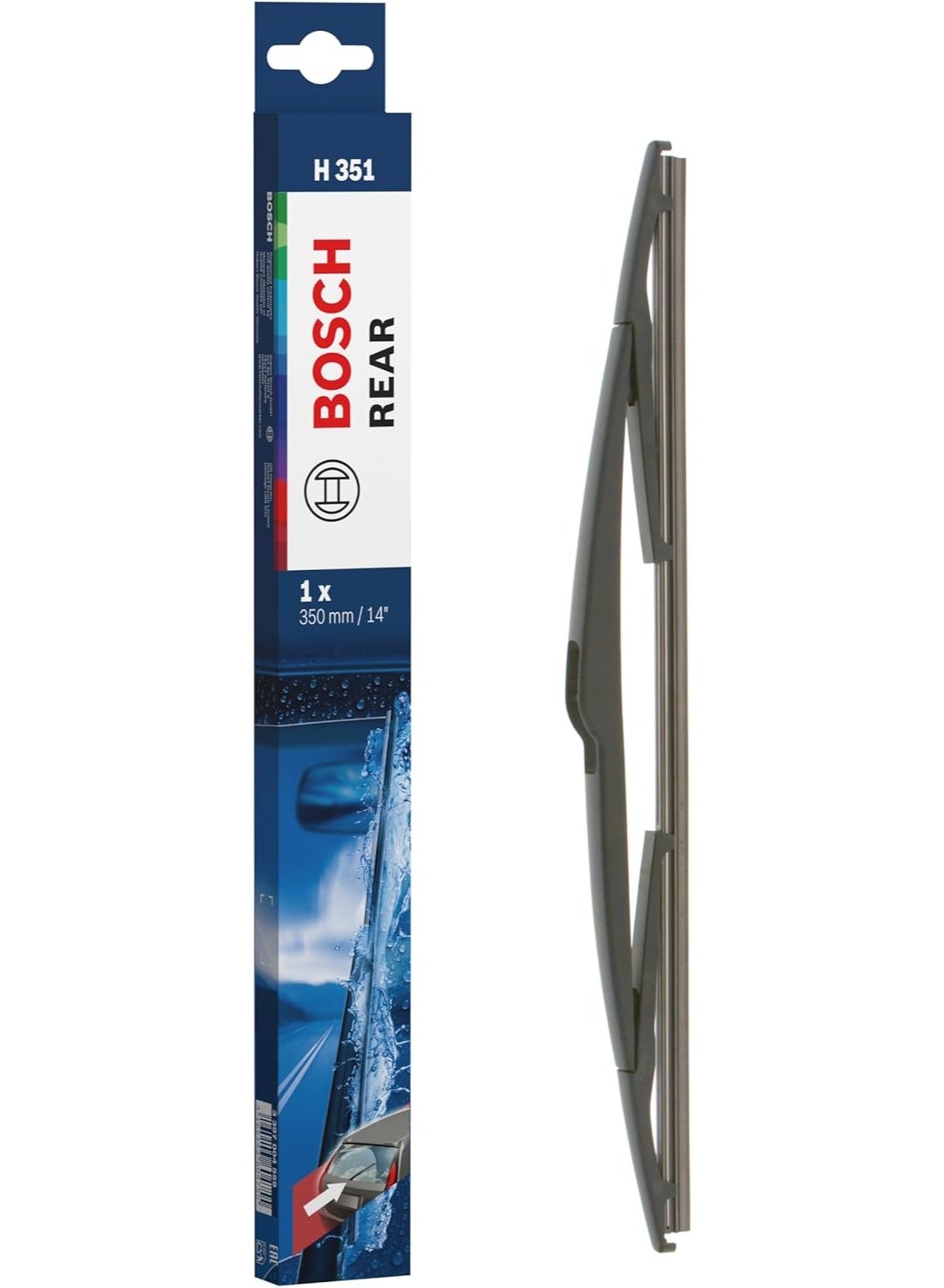 شفرة ماسحة الزجاج الخلفي: 350 مم، المقاس (14 بوصة) ارتفاع 351 | Bosch