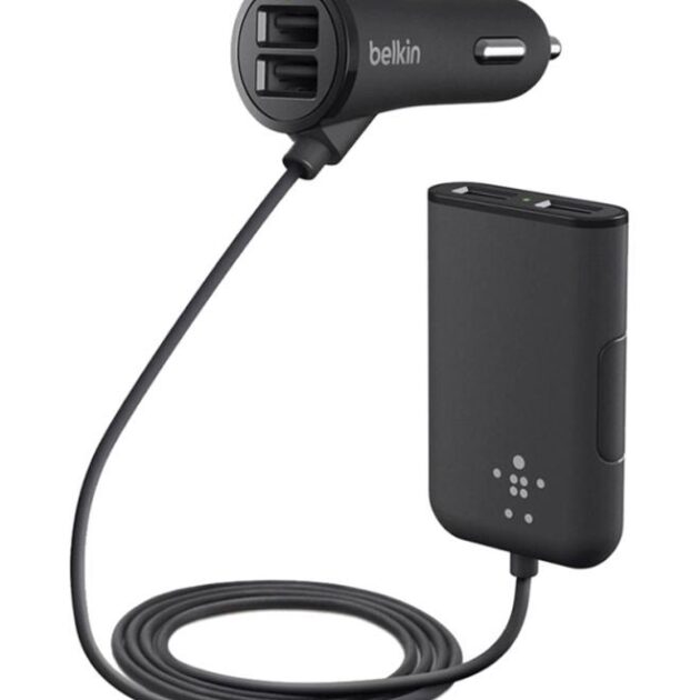 شاحن سيارة رود روكستار رباعي المنافذ بقوة 36 واط | Belkin