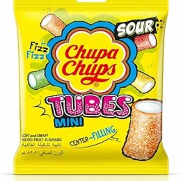 تشوبا تشوبس أنابيب صغيرة حامضة 24.2 جرام | Chupa Chups