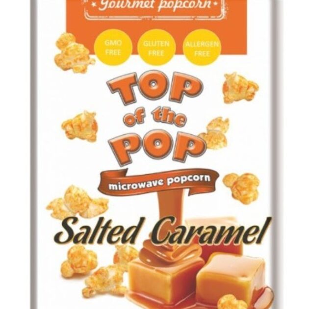 100 غرام من الفشار المقرمش بنكهة الكراميل المملح | TOP OF THE POP