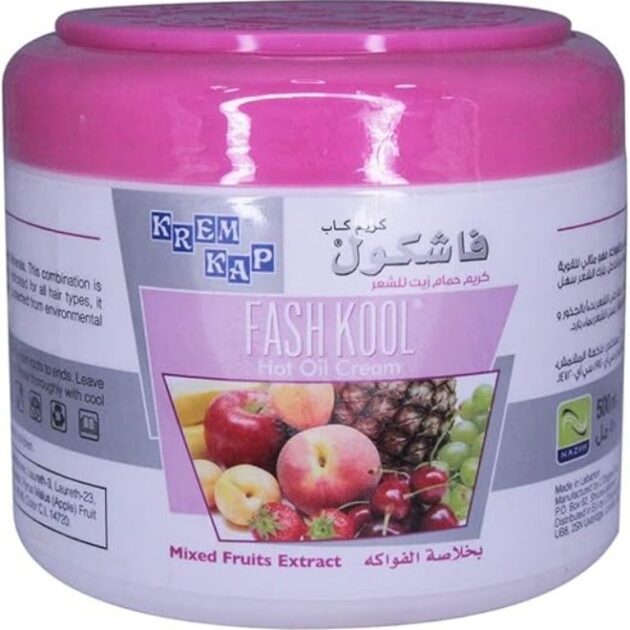 قناع الشعر بالزيت الساخن مع الفواكه المتنوعة 500 مل | Fash Kool